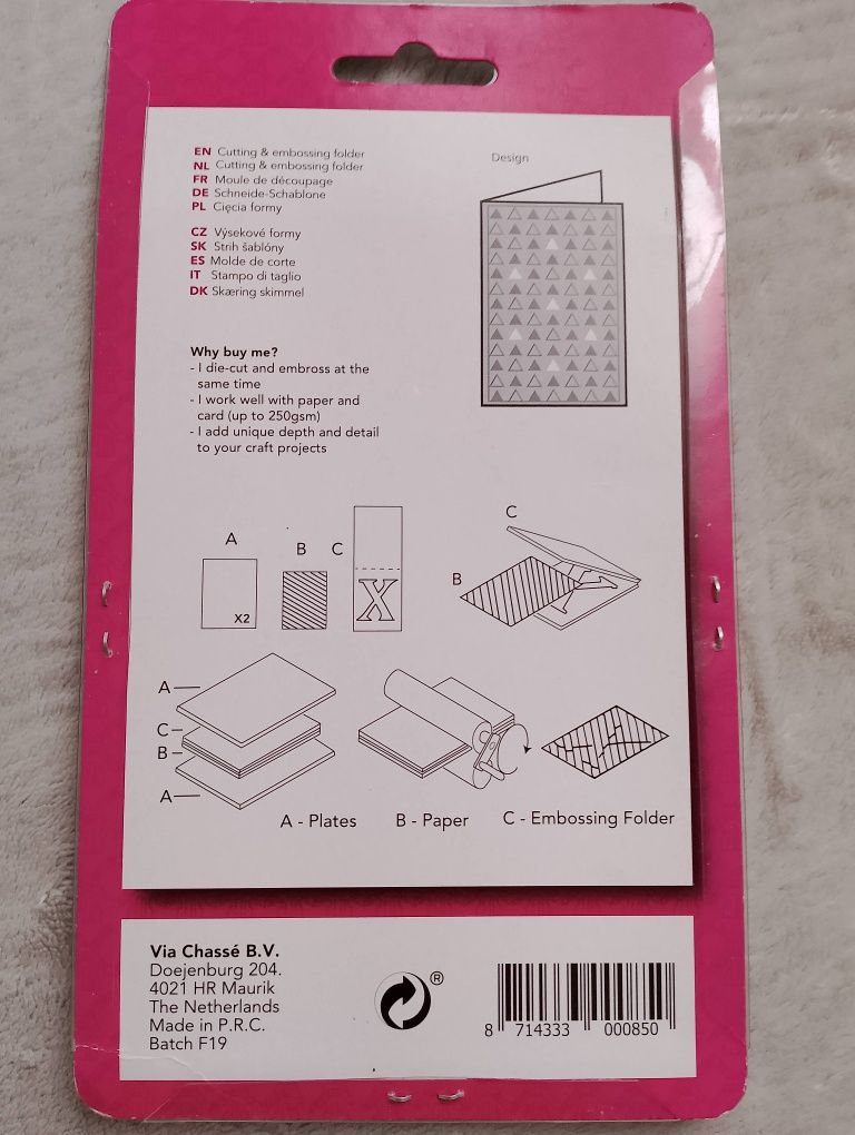 Folder do embossingu wytłaczania