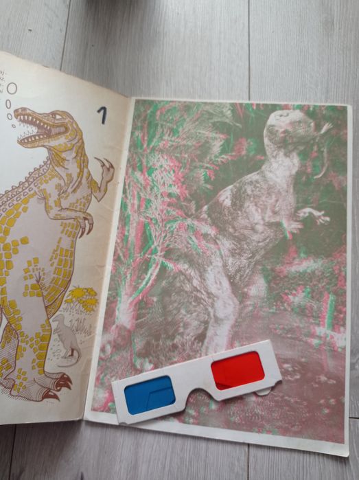 Dinozaury okulary 3d