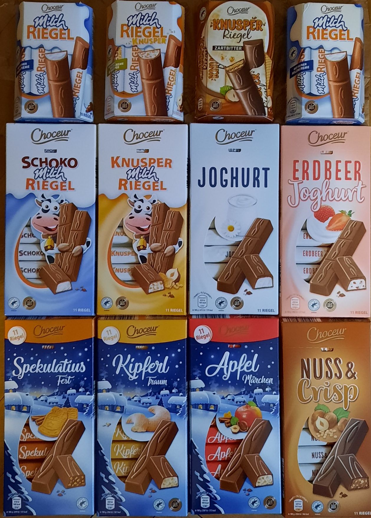 Шоколад Schogetten, Fin carre, Ritter Sport, Milka