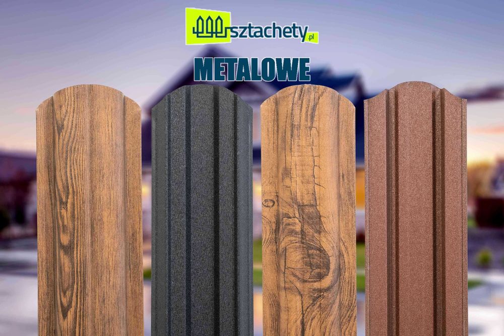 SZTACHETY 6 wzorów nowoczesne ogrodzenie, Mur, Płot, Bariera, Tanio
