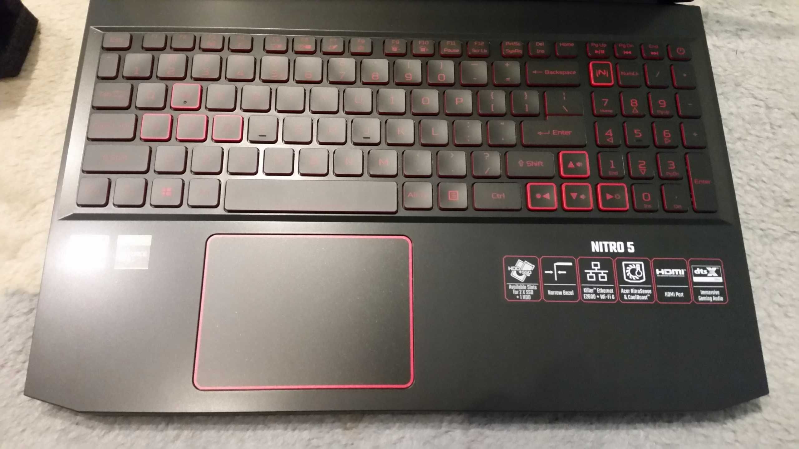 Acer Nitro 5 Ryzen5 4600H 8/512GB 1650 Ti W10 144h