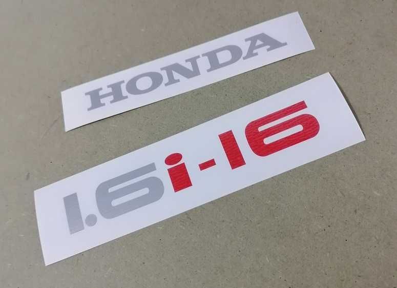 Autocolantes para Honda Civic Crx Vtec 1.6i-VT, 1.6i-16