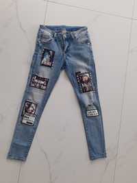 Spodnie jeansowe r. xs