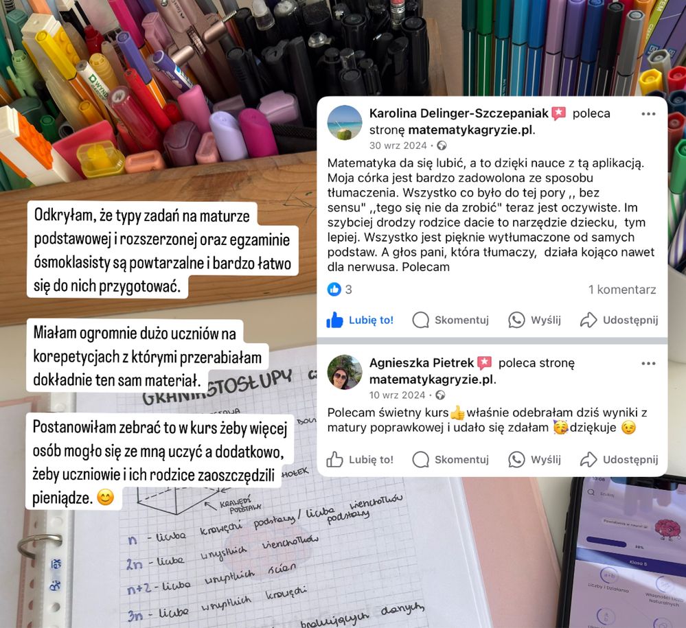Korepetcyje z nauczycielką Matematyka Gryzie
