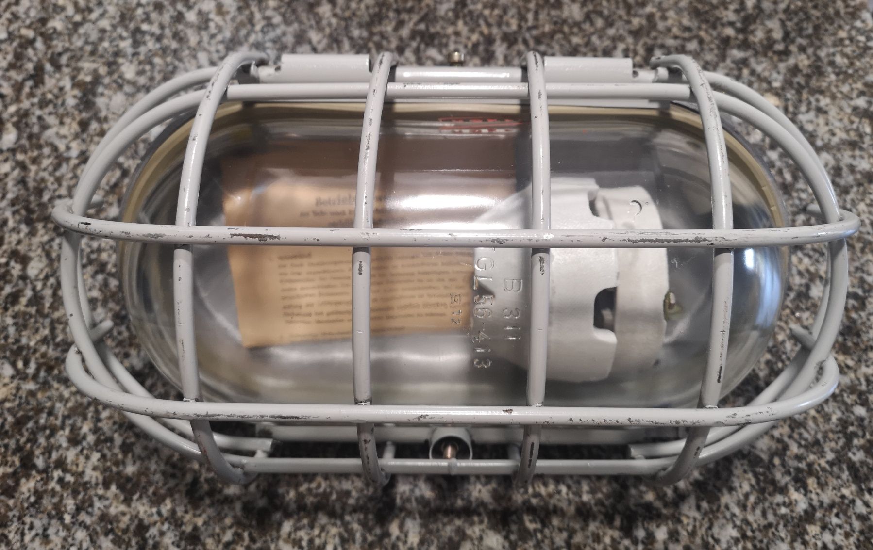 Loft Lampa z bunkra schronu Niemieckiego Industrialna