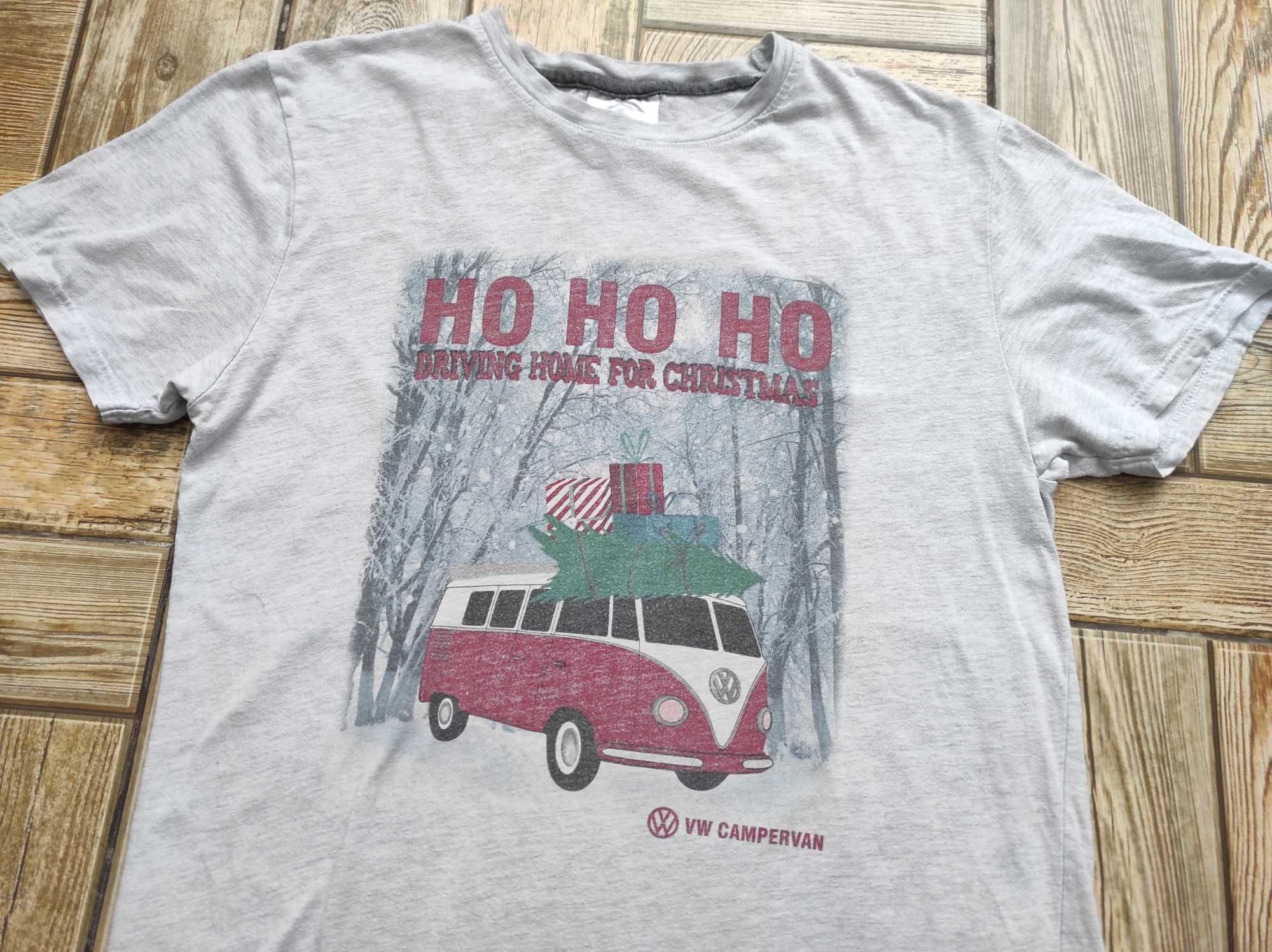 Винтажная рождественская, зимняя футболка Volkswagen