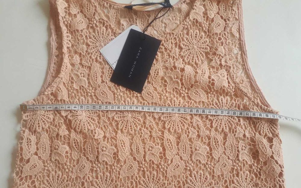 Zara Woman // Blusa renda guipura S/M // Nova com etiqueta