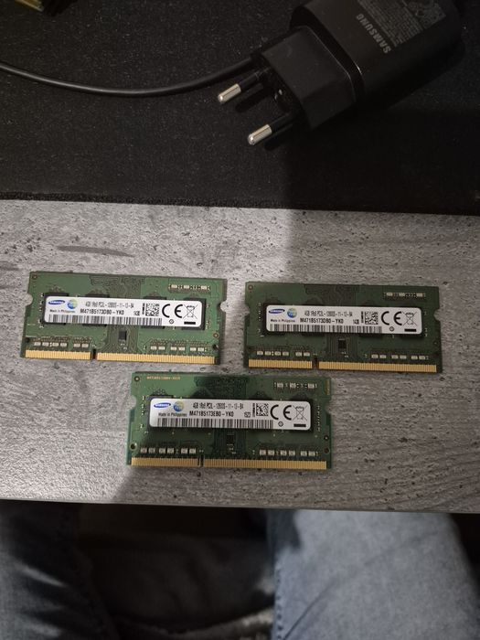 3x ram do laptopa ddr3 4gb