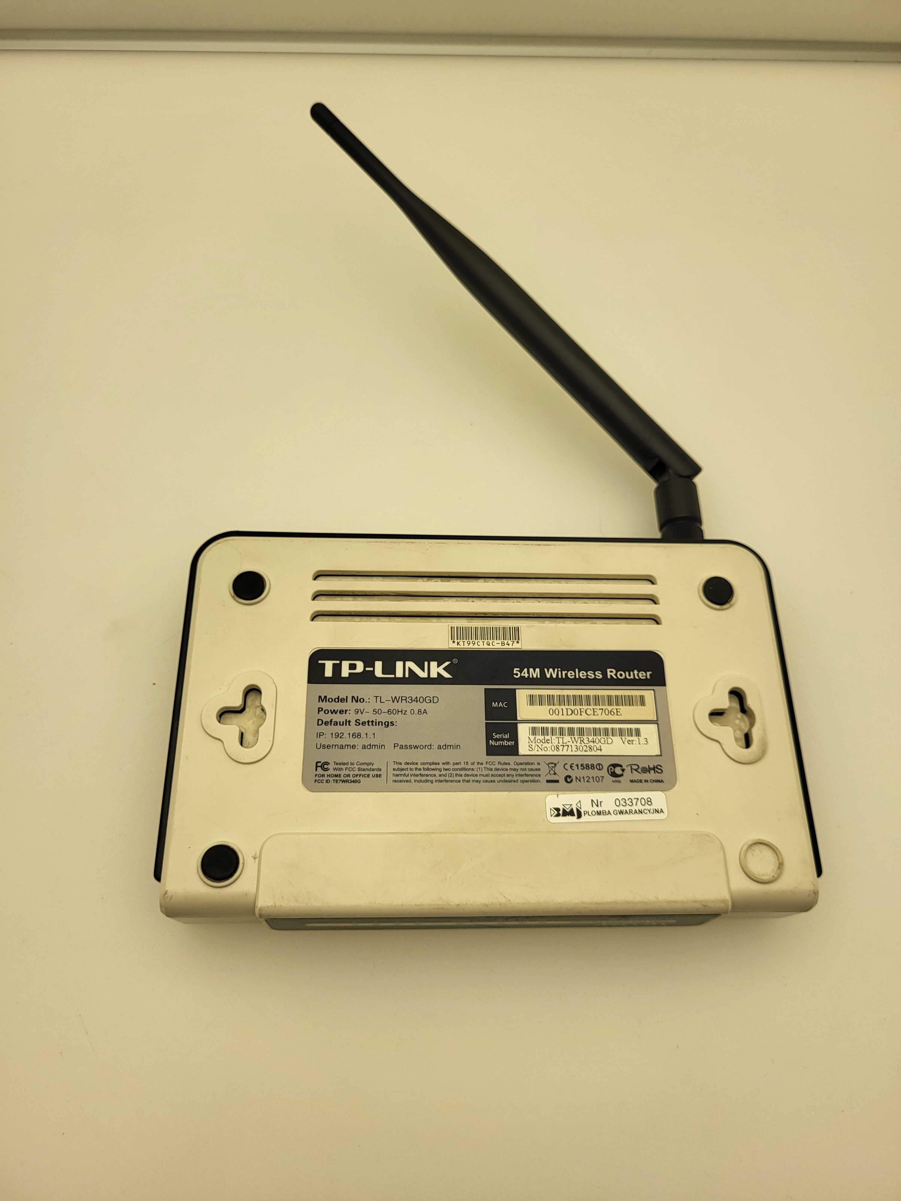ROUTER TP-LINK TL-WR340GD+zasilacz 168/25/psz