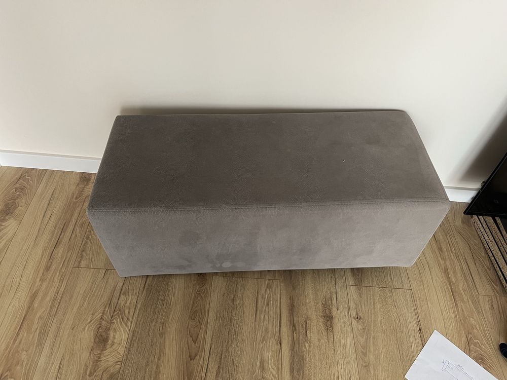 Sofa szara Duza w krztalcie L prawa z funkcja spania
