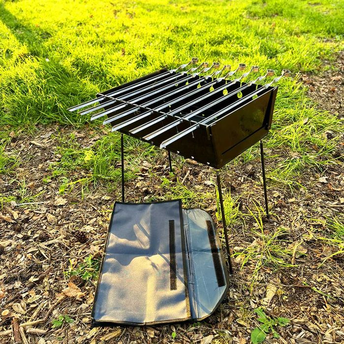 Grill przenośny / Mangal przenośny / Переносний мангал / 8 шам. / 3мм
