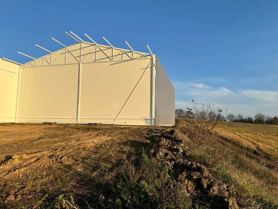 Безкаркасні та каркасні Ангари ПІД КЛЮЧ Склади, Цехи Сендвіч Панелі