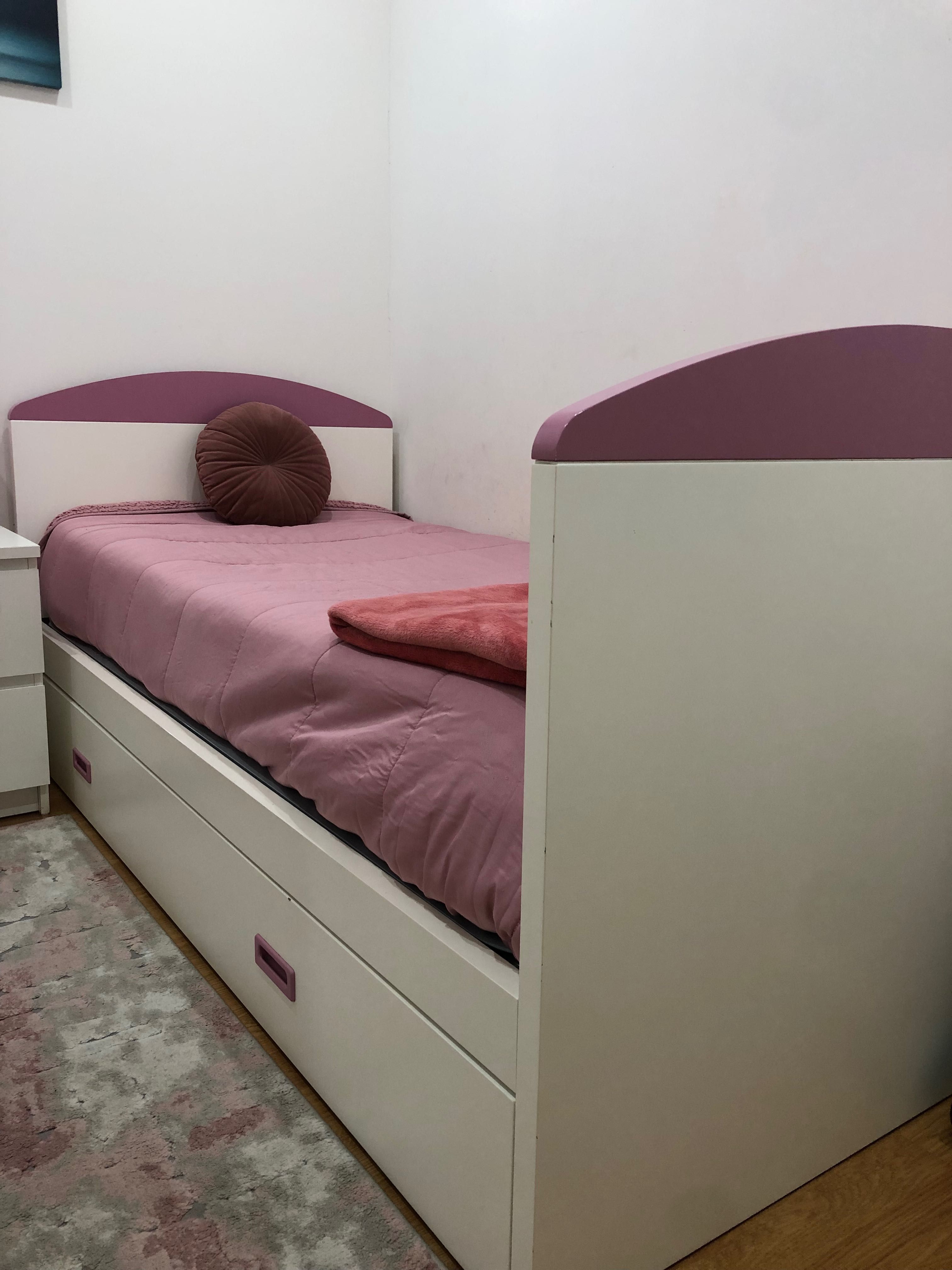 Cama menina com gavetão e estrado incluido