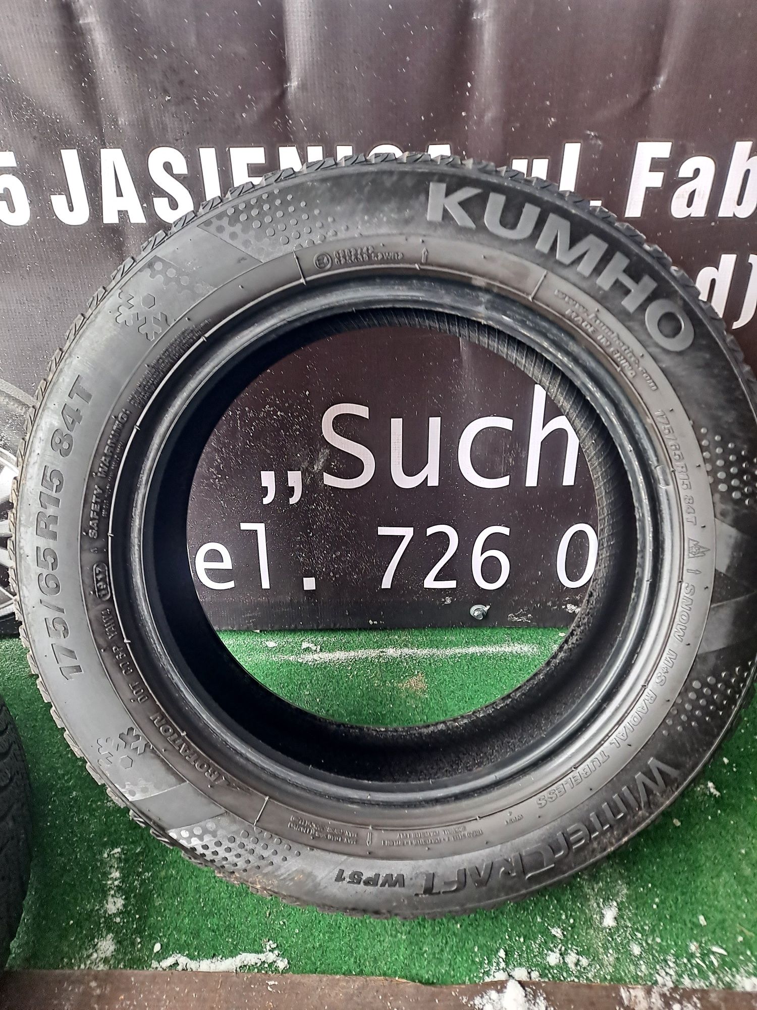 175/65/15 Opony zimowe Kumho ładna Para 8mm!!