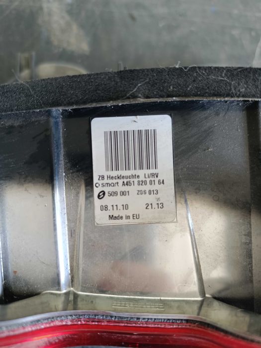 Farolin traseiro direito para Smart fortwo w451