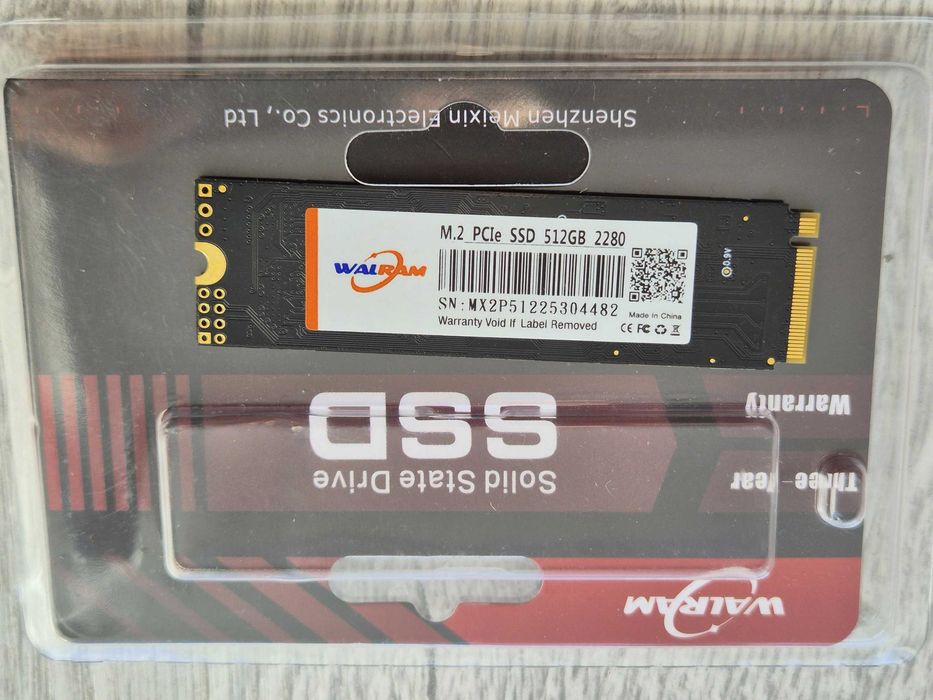 M.2 SSD диск 512GB WALRAM (2100MBs\PCI-e 3.0 x4\NVMe)