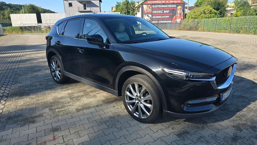 Mazda CX-5 Mazda CX-5 2.5 194km AWD 4x4 czarna, biała skóra