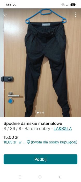 Spodnie damskie materiałowe La&B&La