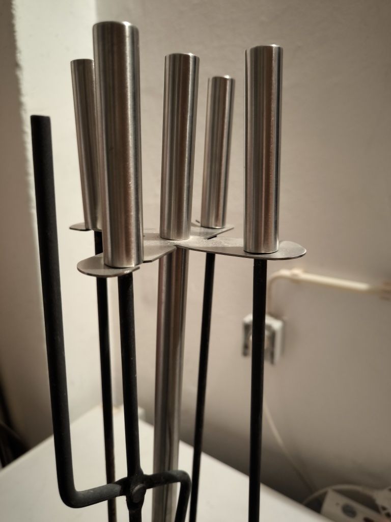 Conjunto de acessórios para lareira