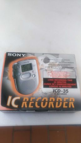 Gravador de Voz sony icd 35 em bom estado (Profissional ou colecção)