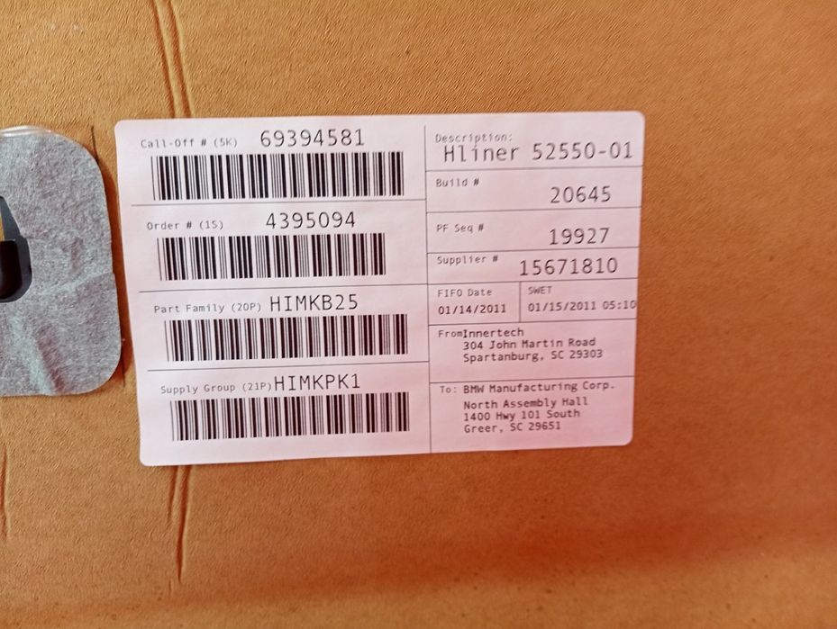 Комплект Потолка BMW X3 X25 Стеля комплект БМВ Х3 Ф25 Потолок без люка