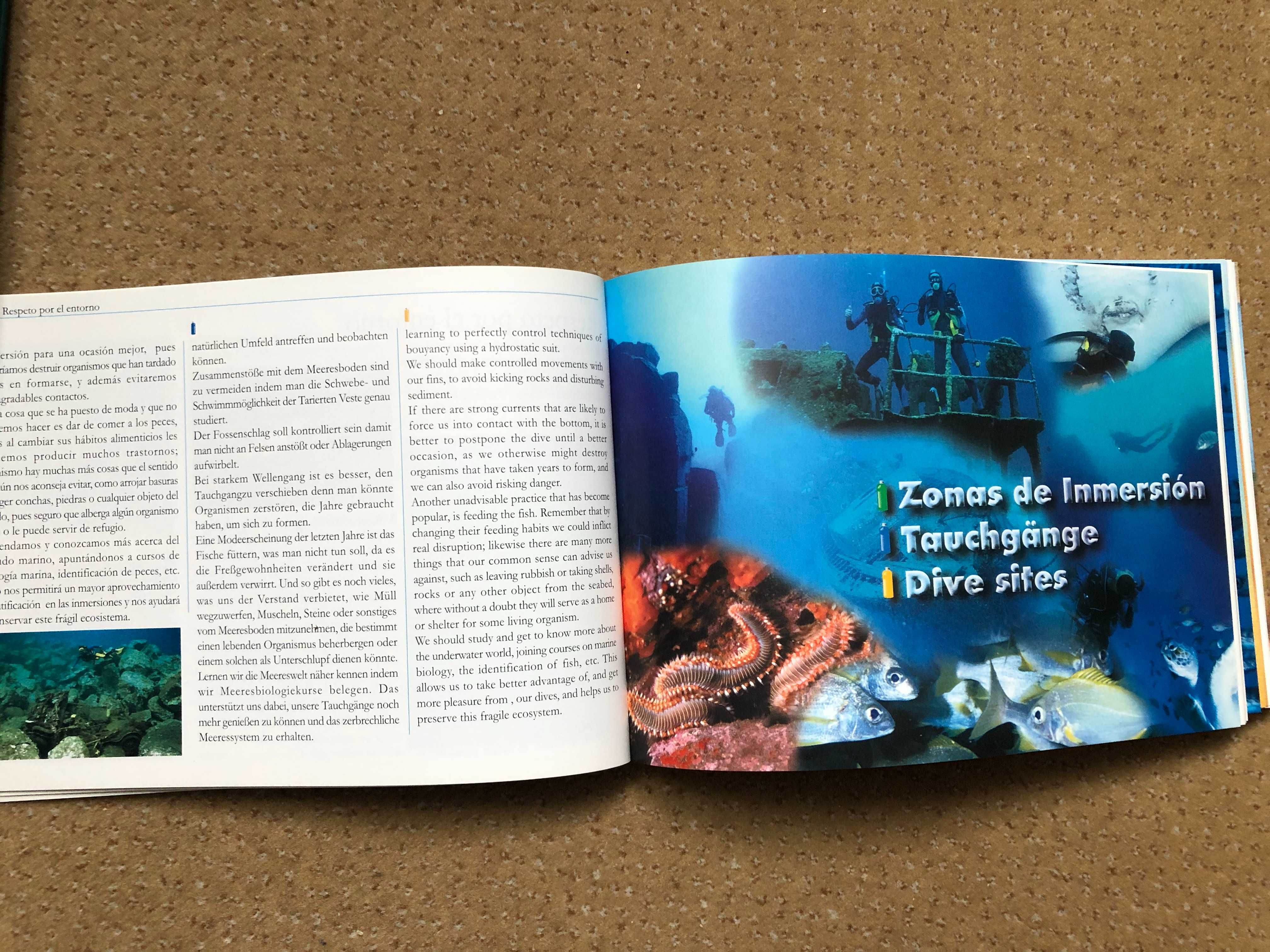 DIVE GUIDE - TENERYFA  Przewodnik NURKOWY hiszp, niem, ang. Nowy