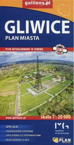 Plan miasta - Gliwice 1:20 000 - praca zbiorowa