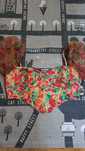 Wzorzysta bluzka top z bufkami shein plus size XXL 44 46