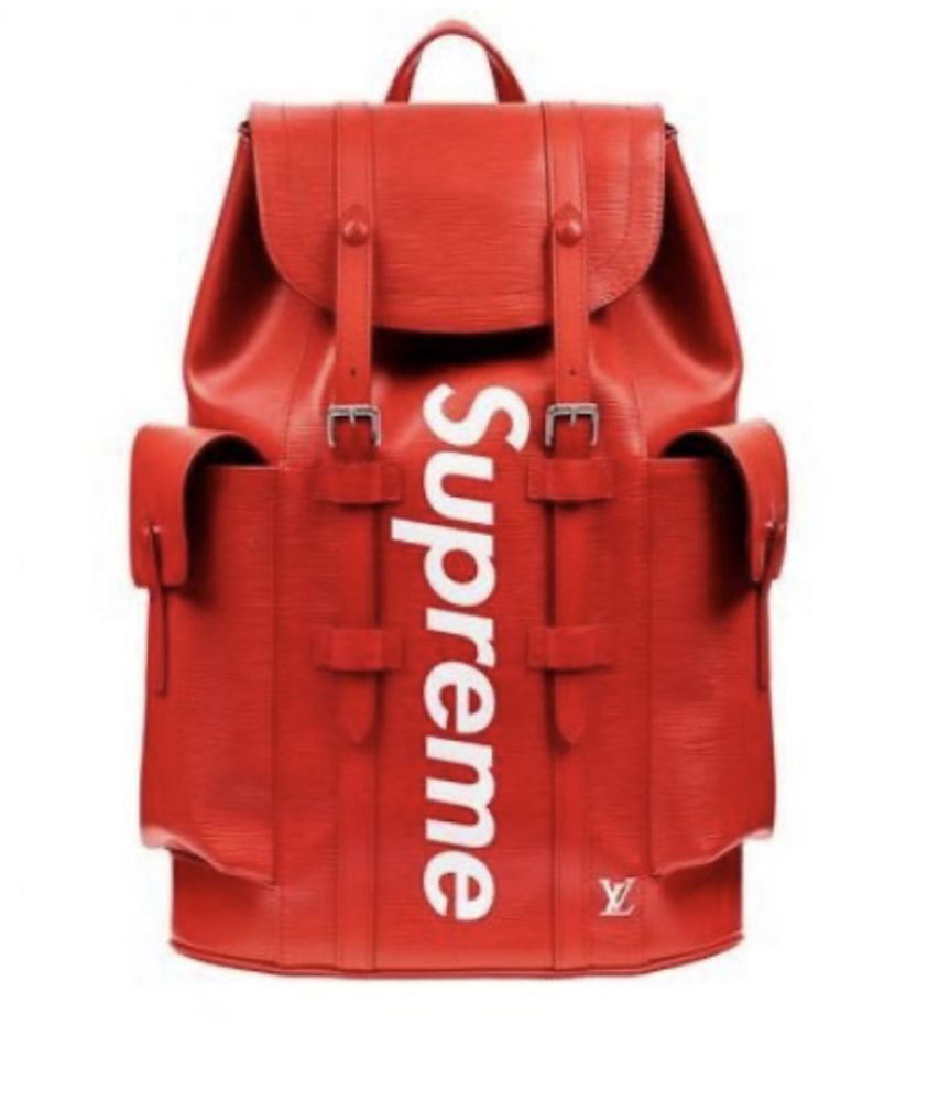Louis Vuitton x Supreme Christopher Backpack Red