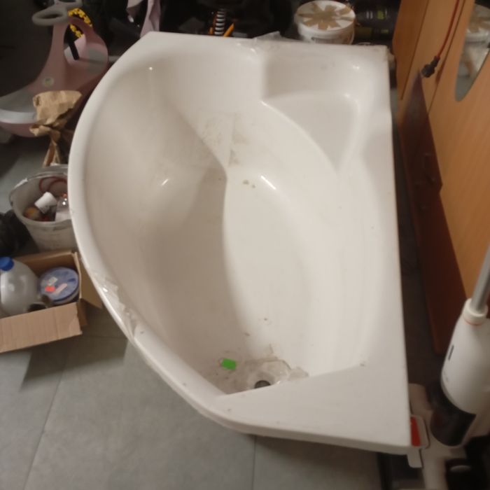 Wanna narożna z siedliskiem 150x100