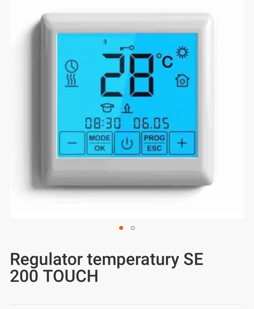 Termostat  SE 200 TOUCH Thermoval, regulator temperatury