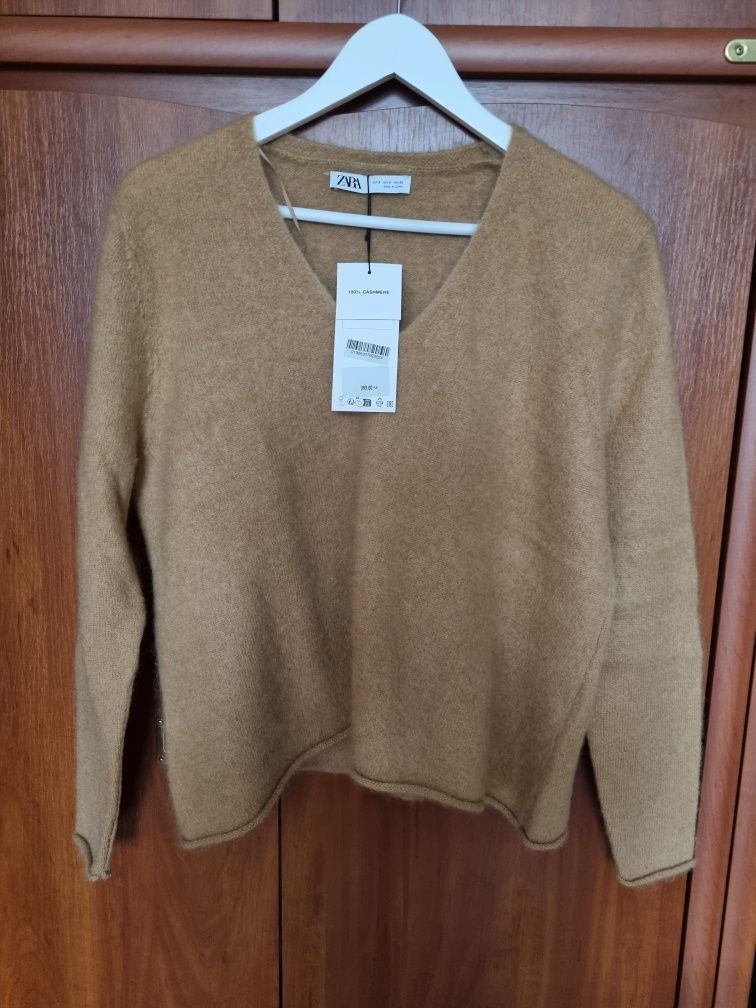 Zara kaszmirowy sweter S
