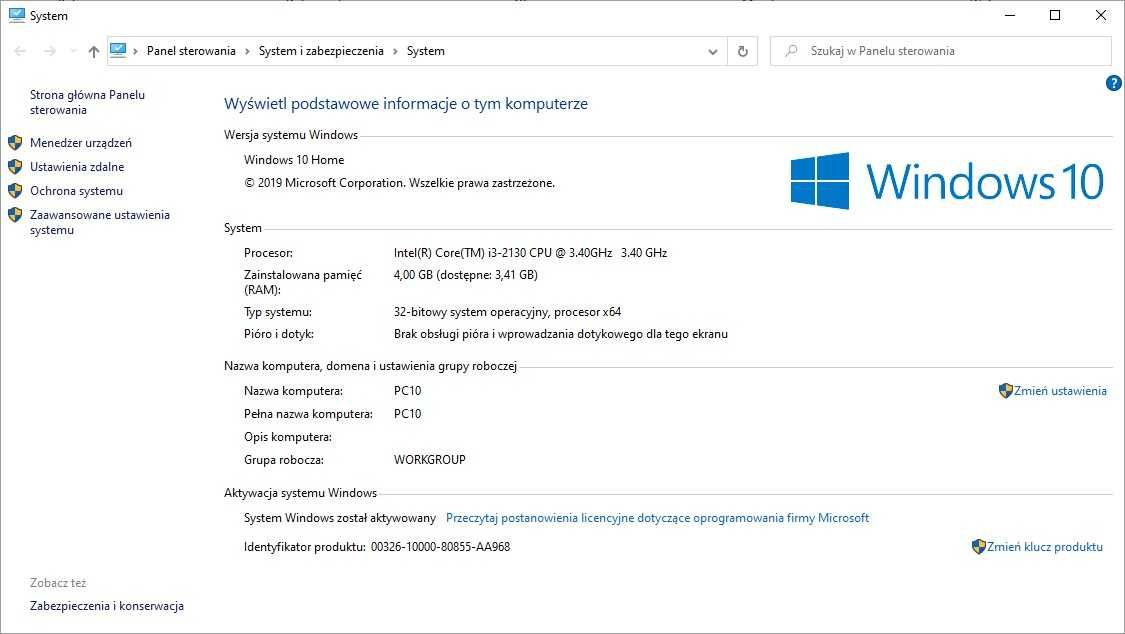 Komputer stacjonarny Intel Core i3