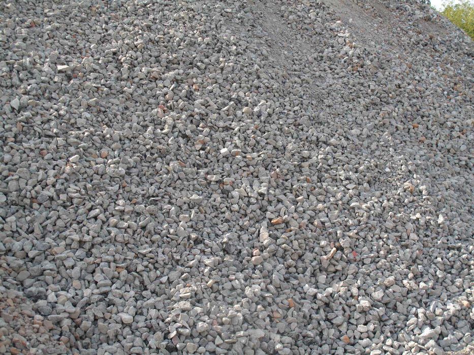 Gruz mielony betonowy/ceglany/kruszywo drogowe
