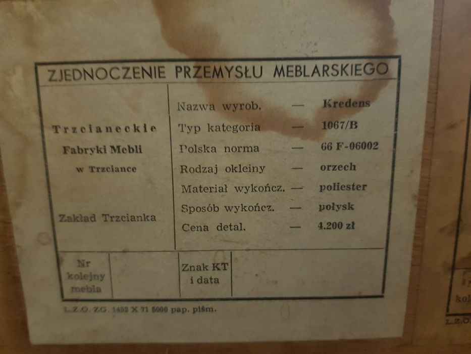 Komoda,kredens Trzcianka Prl.  Wintage