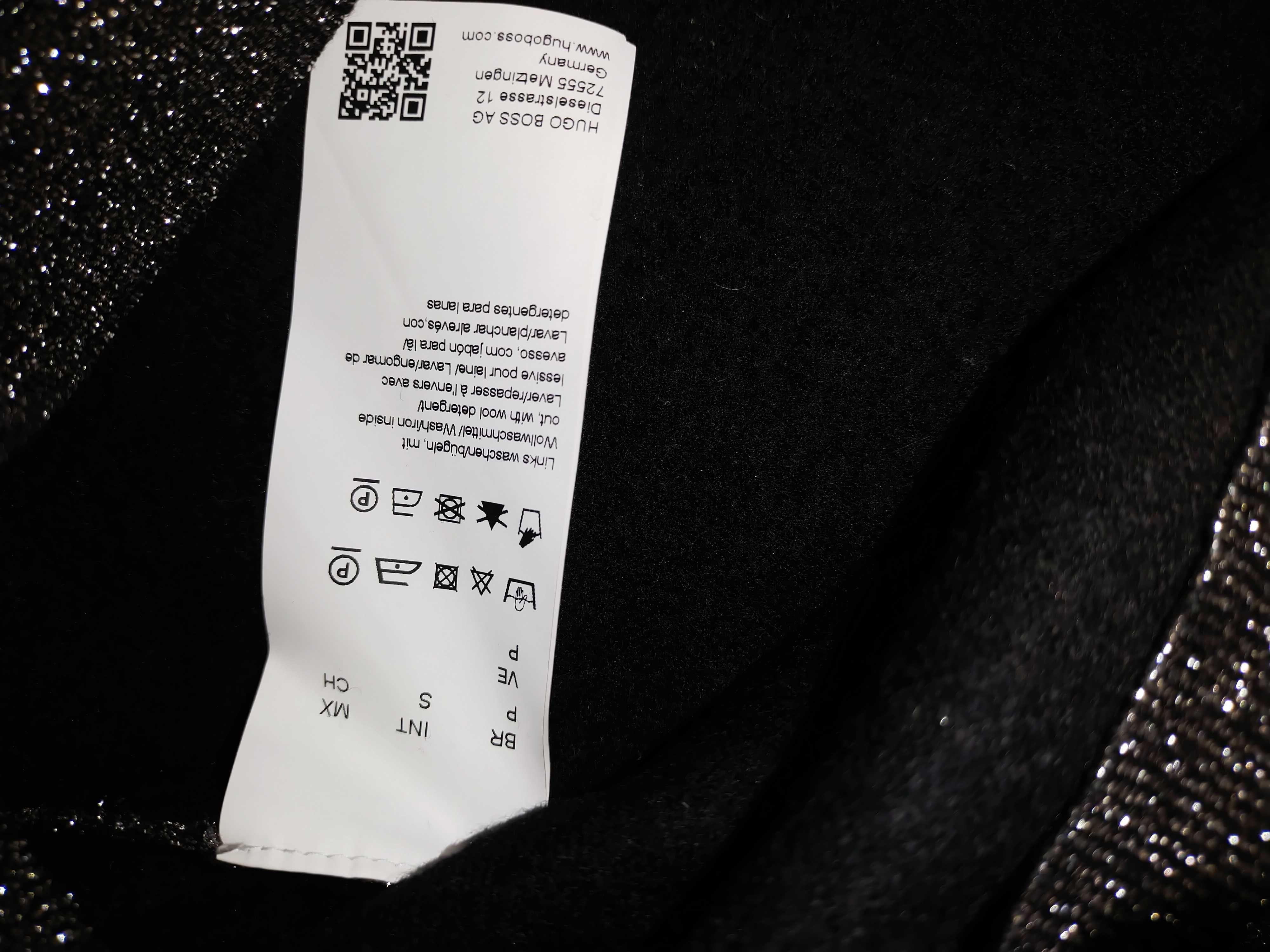 Modny, połyskliwy sweter Hugo Boss r.S