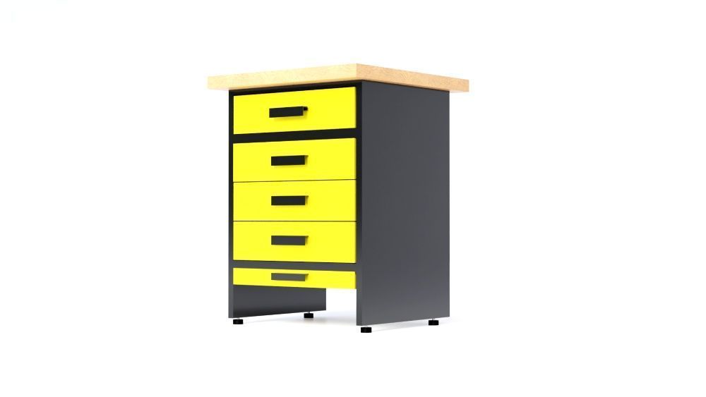 Szuflady warsztatowe z blatem -  WB1A-5S