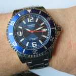 zegarek casio  diver  niebieski