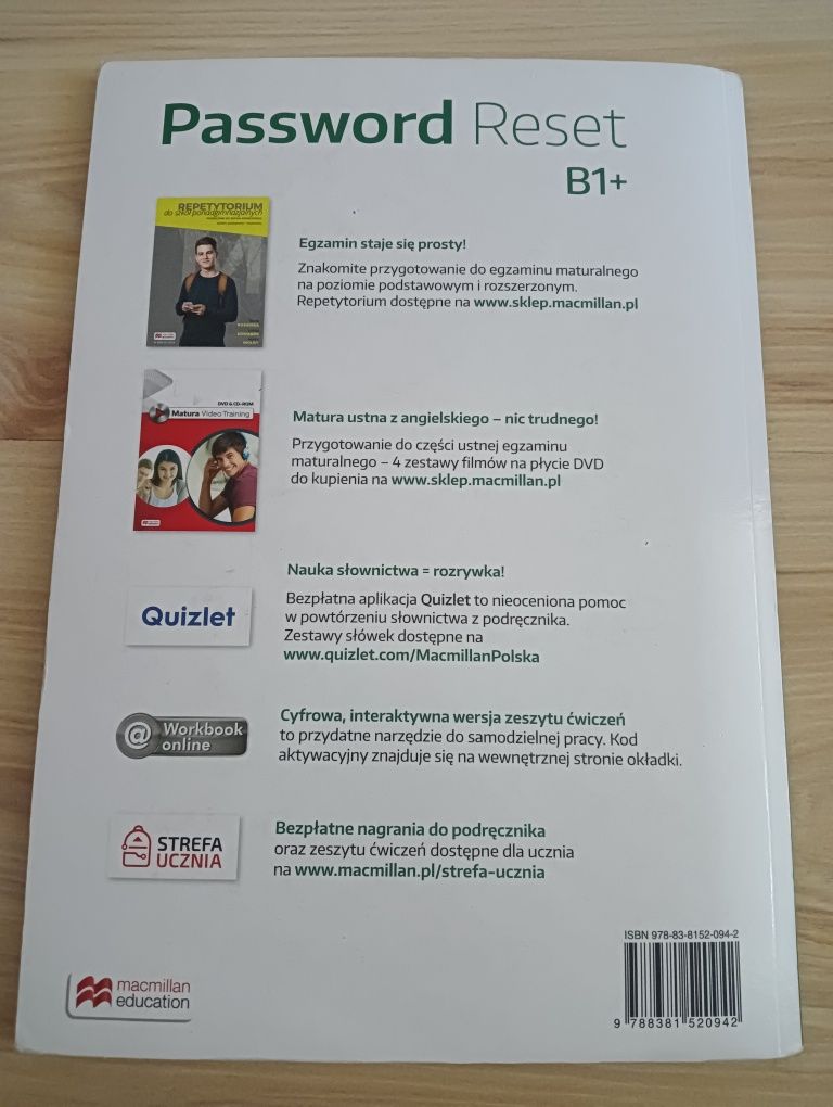 Password Reset B1+ Workbook