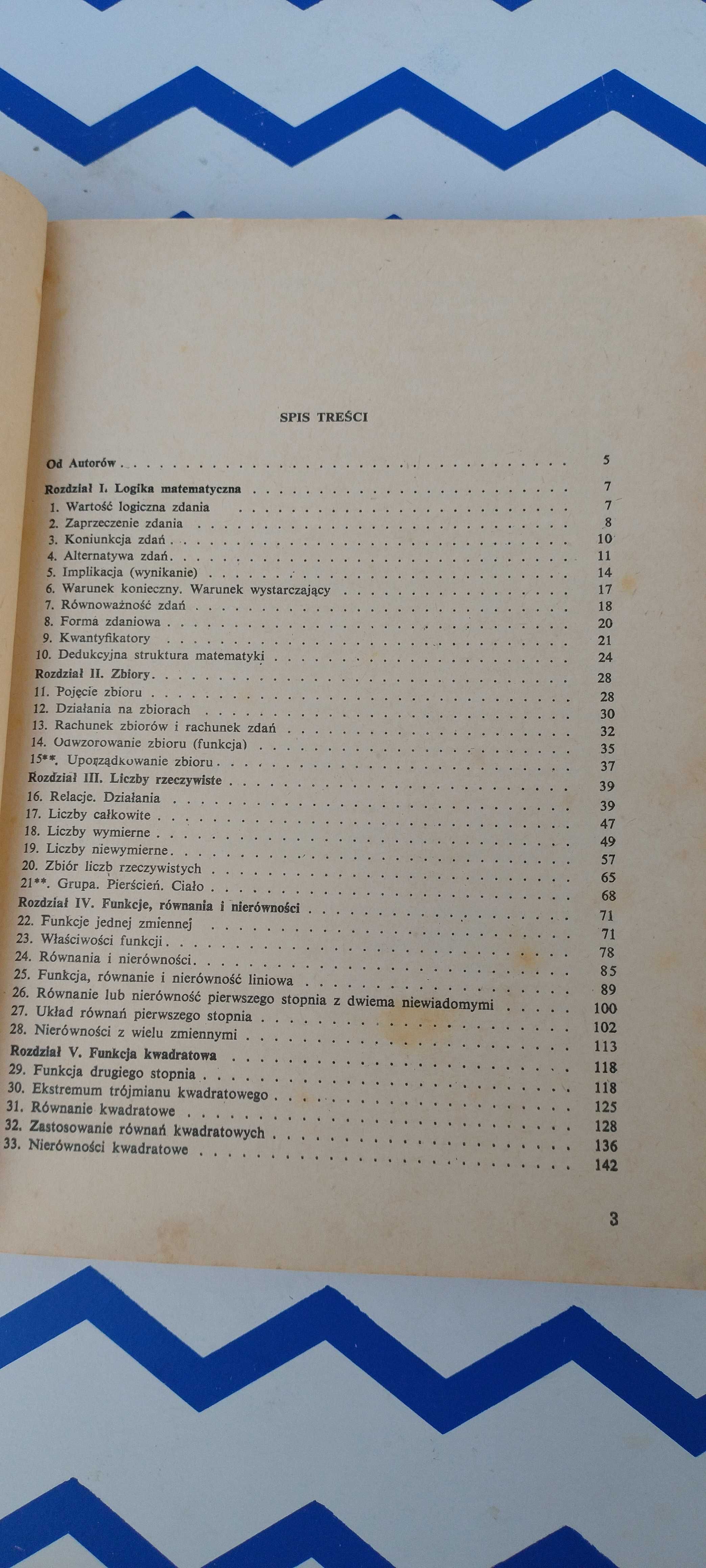 Matematyka R. Leitner , W Żakowski .