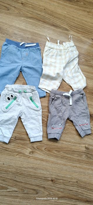 4 pary spodni niemowlęcych 62-68