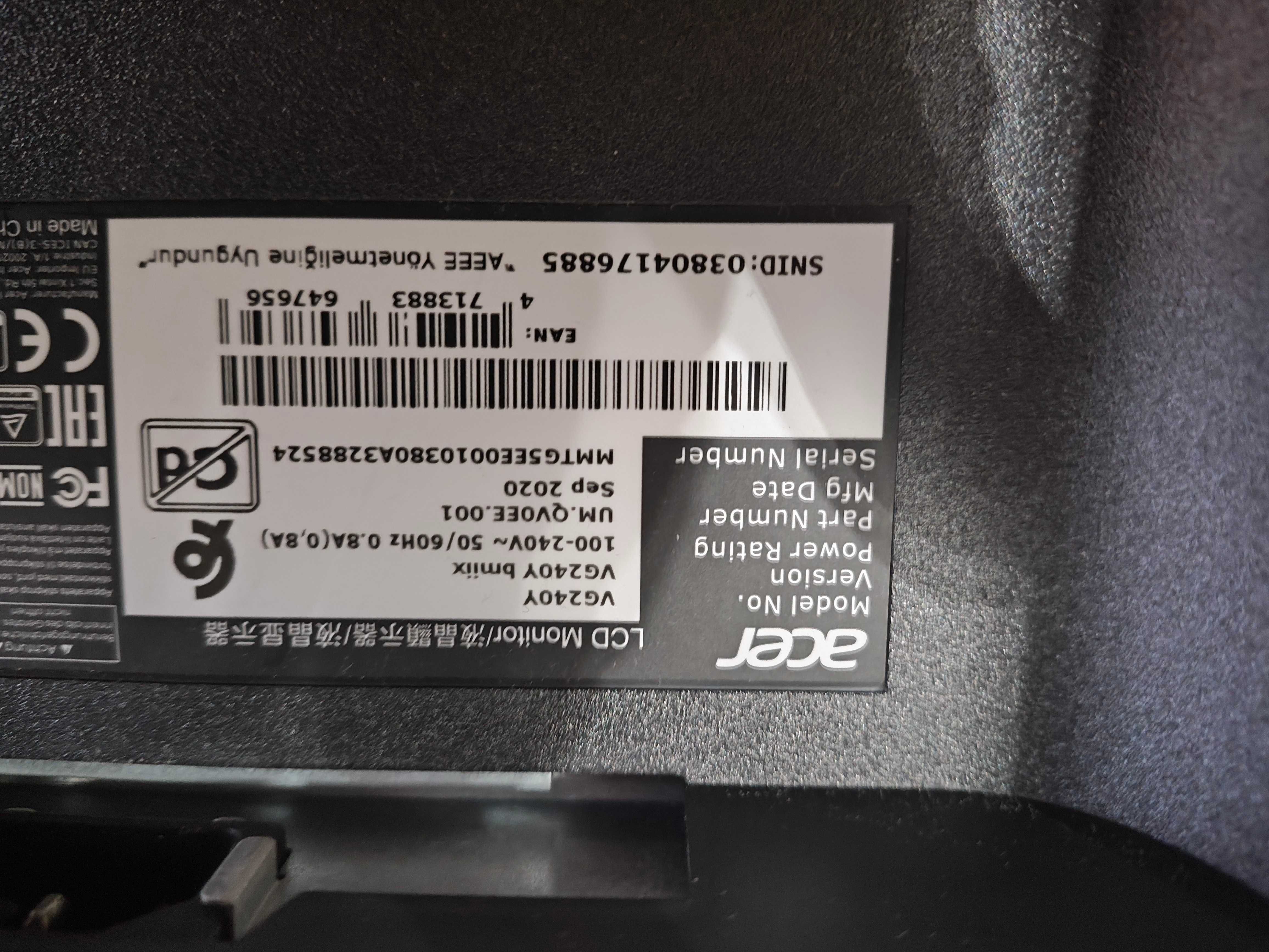 Monitor Acer 24"