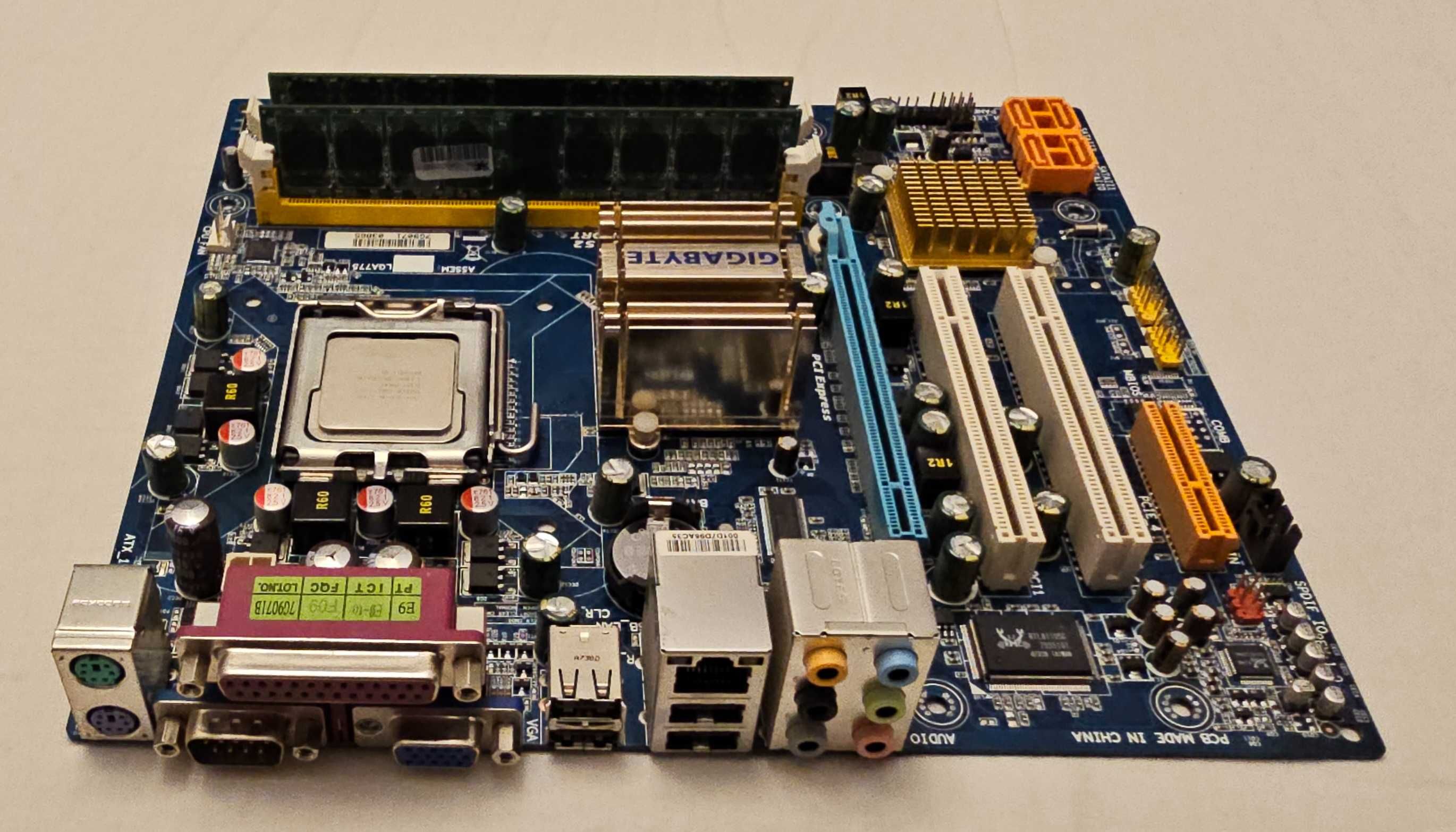 Płyta główna GA-G31MX-S2, Intel Core 2 Duo E7400, 2x 1GB DDR2-667