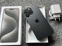 iPhone 15 Pro Max 512GB Black Czarny Grey Grafitowy Bateria 97%+ SZKŁO