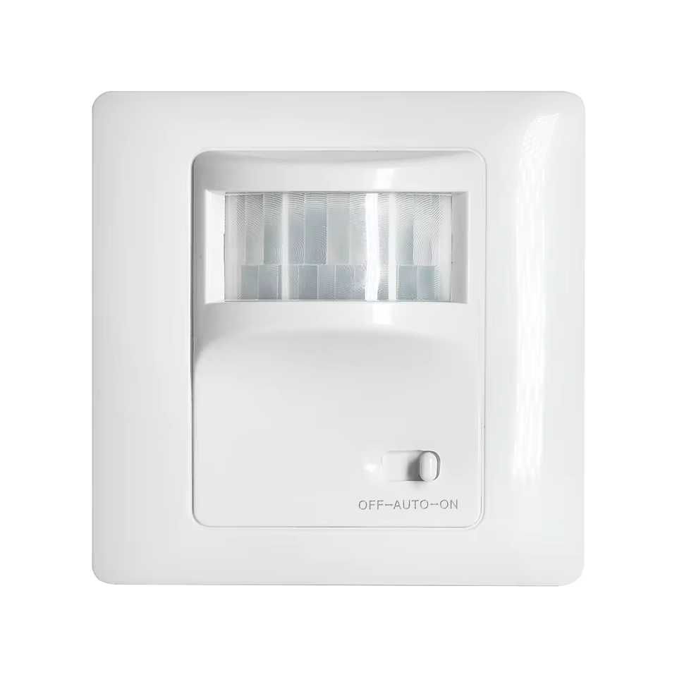 Interruptor de parede com sensor de movimentos IR e deteção dia noite