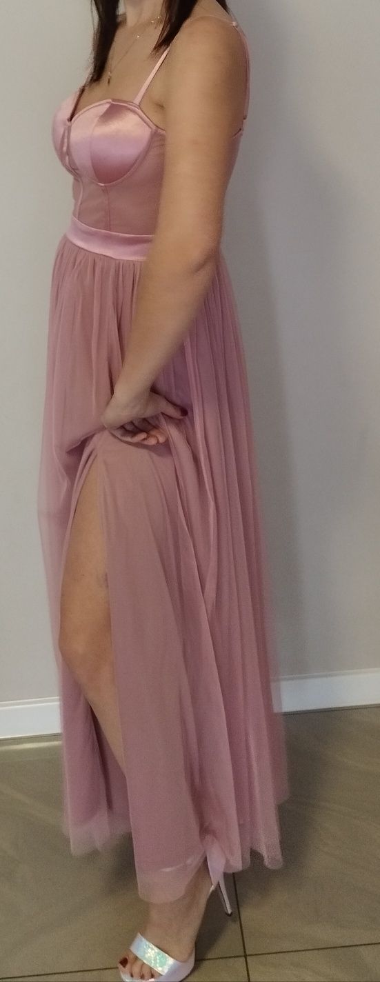 Sukienka długa elegancka wieczorowa s/m
