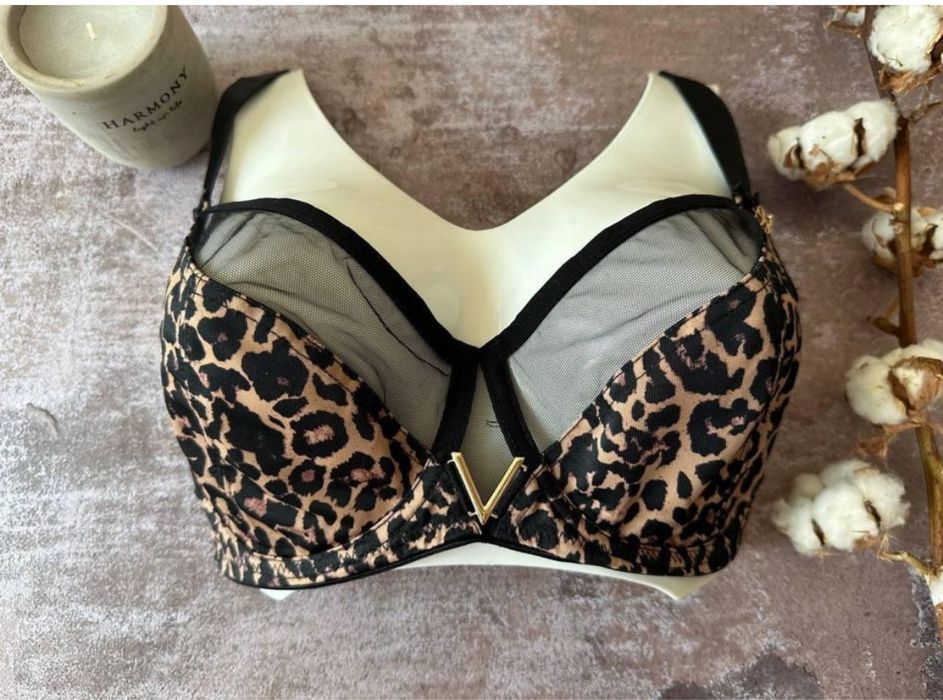 Бюстгальтер без поролону  Lanny Mode леопардовий 90 Е
