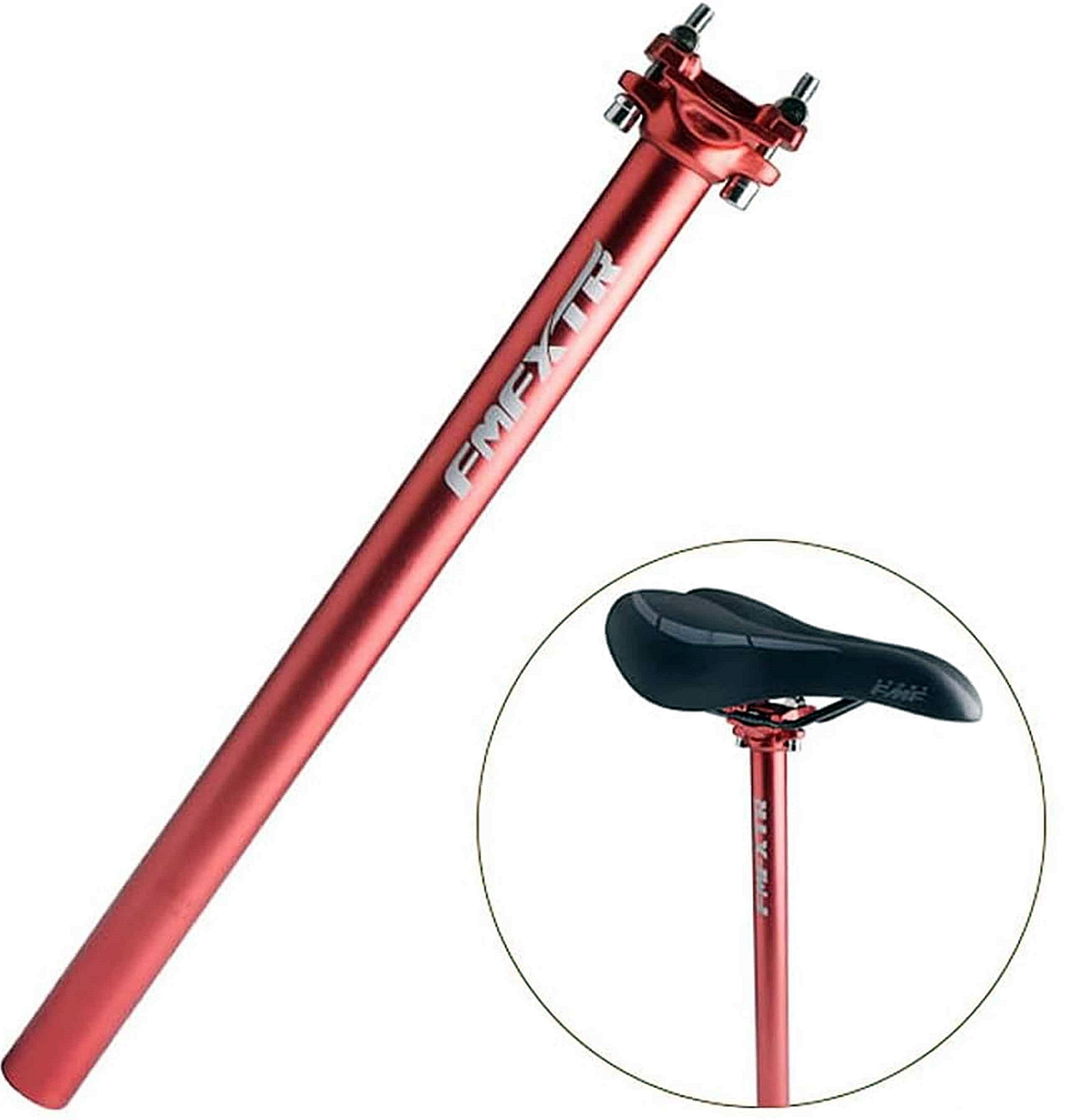 FMXTR Sztyca Aluminiowa 30,9 x 400mm Jarzmo na Dwie Śruby 315g RED