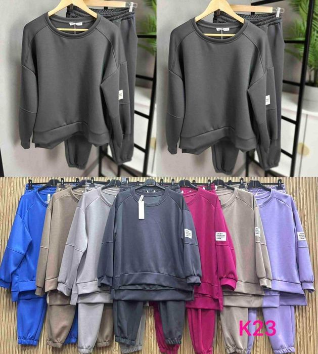 Komplet spodnie z bluza damskie rozne kolory