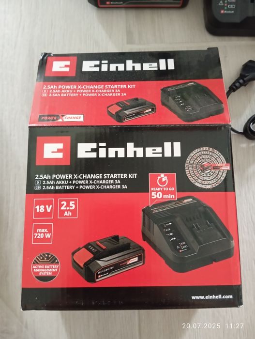 Einhell akumukator 2,5Ah, 18 V plus ladowarka.